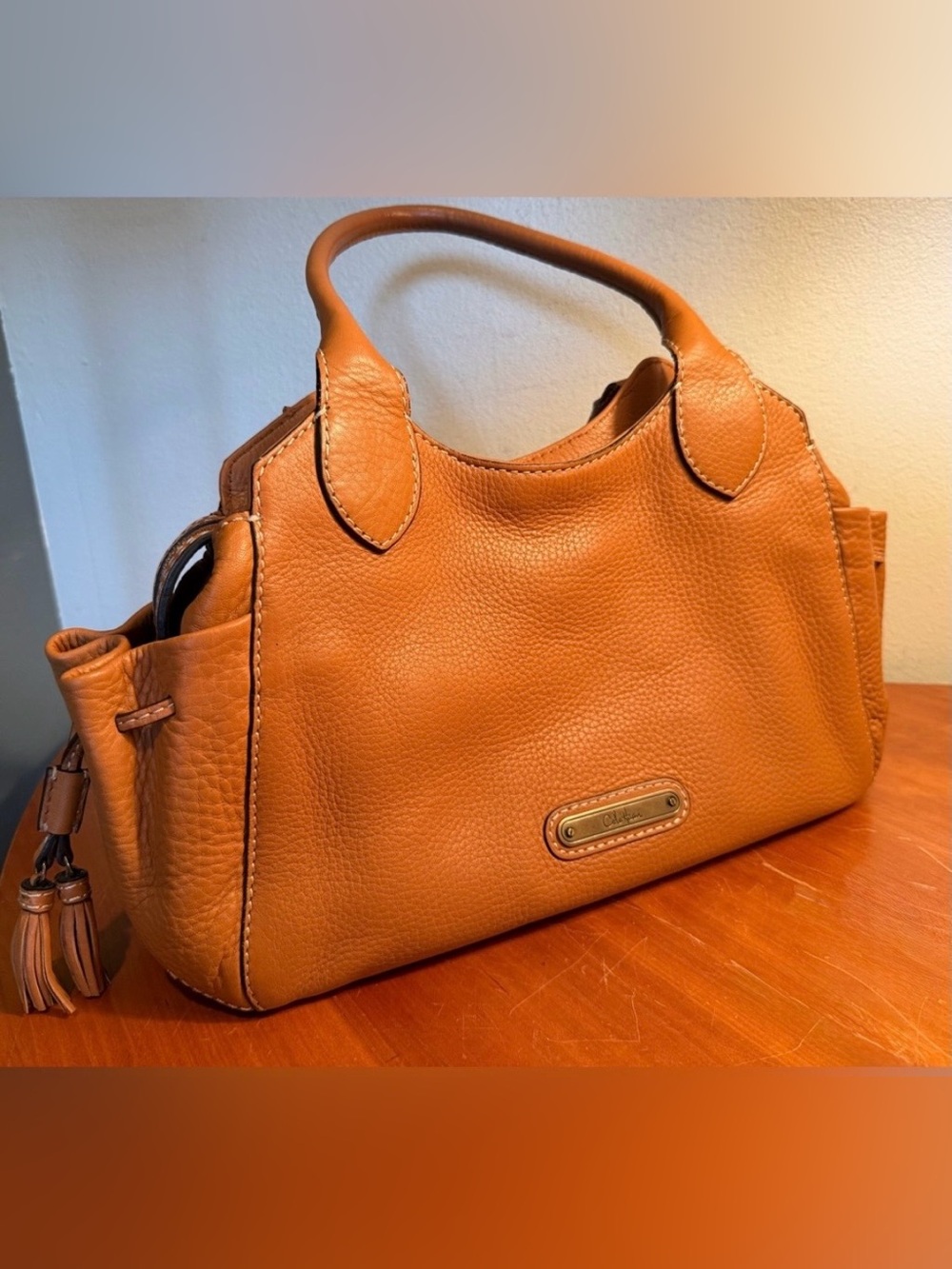 Vintage Cole Haan Leather Satchel 👜